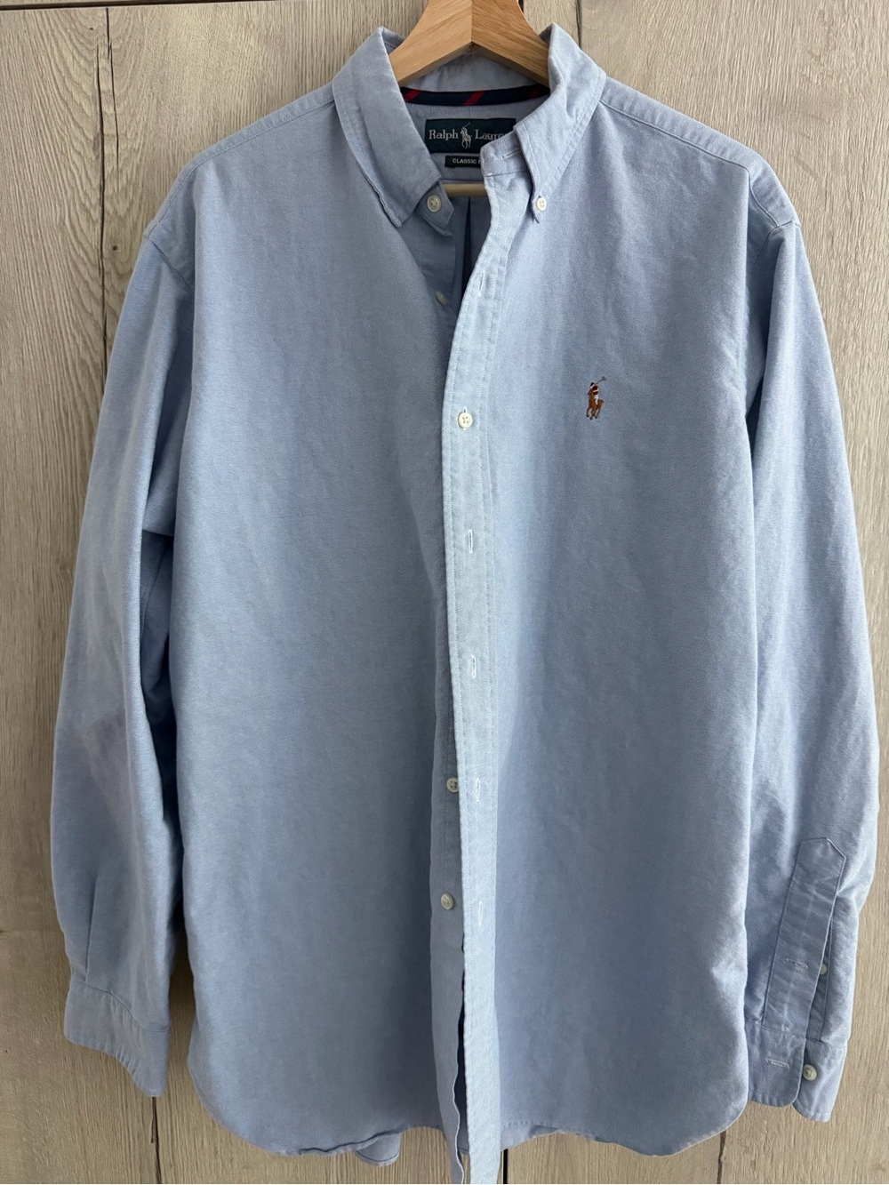 Polo Ralph Lauren preppy blue oxford shirt